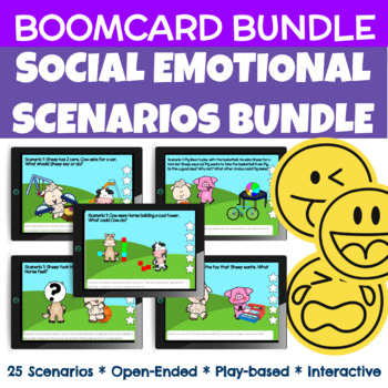 Preview of Social Emotional Scenarios Bundle (BOOMCARD BUNDLE)