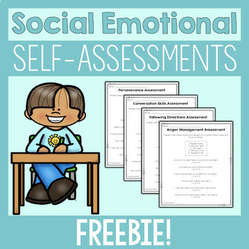 Preview of Social Emotional Self Assessments (FREE!)