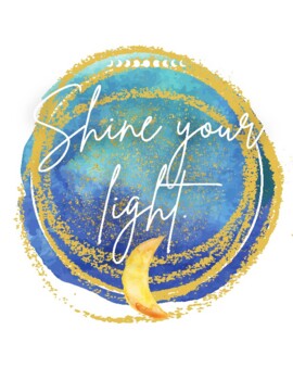 Preview of Social/Emotional - Shine Your Light, Motivation and Mindset Journal