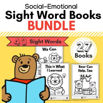 Preview of Social-Emotional Sight Word Books Bundle