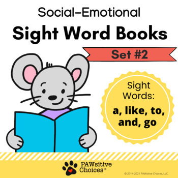 Preview of Social-Emotional Sight Word Books- Set 2