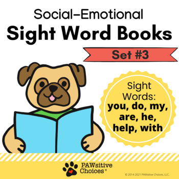 Preview of Social-Emotional Sight Word Books- Set 3
