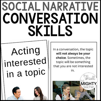 Preview of Social Emotional Skills, Communication - Social Narrative