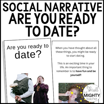 Preview of Social Emotional Skills, Dating, Relationships - Social Narrative