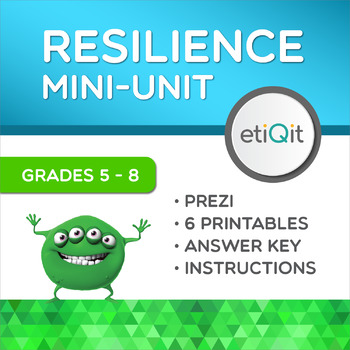 Preview of Resilience & Coping Skills Middle School Mini-Unit | Prezi & Printables