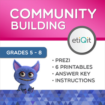 Preview of Community Building & Inclusion Middle School Mini-Unit | Prezi & Printables
