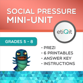 Preview of Social Pressure & Being Yourself Middle School Mini-Unit | Prezi & Printables