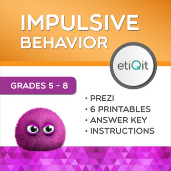 Preview of Managing Impulsive Behavior Middle School Mini-Unit | Prezi & Printables