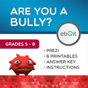 Preview of Bullying Behaviors Middle School Mini-Unit | Prezi & Printable Activities