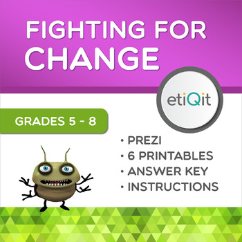 Preview of Injustice and Fighting For Change Middle School Mini-Unit | Prezi & Printables