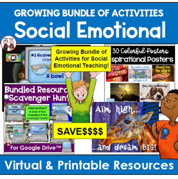 Preview of Social Emotional Teaching Growing Bundle