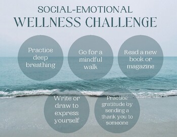 Preview of Social Emotional Wellness Challenge (SEL)