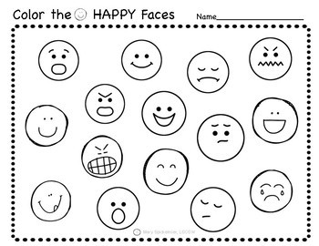 social emotional worksheets set 1 identifying feelings by positive counseling