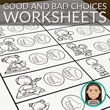 Preview of Good and Bad Choices Worksheets 