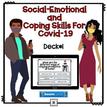 Preview of Social-Emotional and Coping Skills For Covid-19 Deck #1