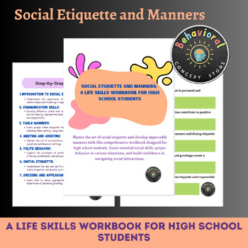 Preview of Social Etiquette and Manners: A Life Skills Workbook for High School Students