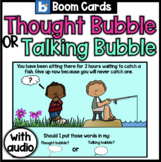 Social Filter | Boom Cards | Thought Bubble or Talking Bub