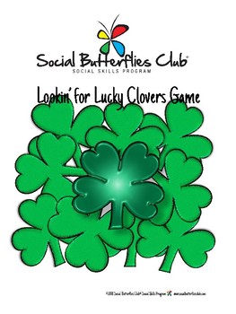 Preview of Social Group Game Play- "Lookin' for Lucky Clovers"