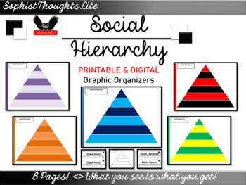 Preview of Social Hierarchy Graphic Organizers