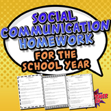 Social Communication Homework for a School Year