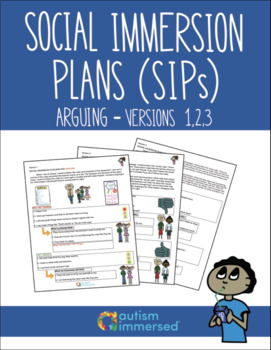 Preview of Social Immersion Plans Versions 1, 2, 3 Arguing