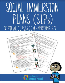 Preview of Social Immersion Plans Versions 1, 2, 3 Virtual Classroom Bundle