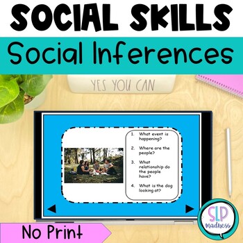 Preview of Speech Therapy Social Inferences Perspective Taking Scenarios Emotions Pictures