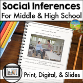 Social Inferences With Pictures for Middle & High School -