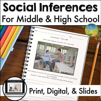 Preview of Social Inferences with Pictures for Middle & High School - SEL Skills & Empathy