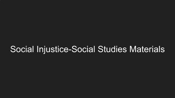 Preview of Social Injustice: The Middle Passage and the Advent of Slavery within America