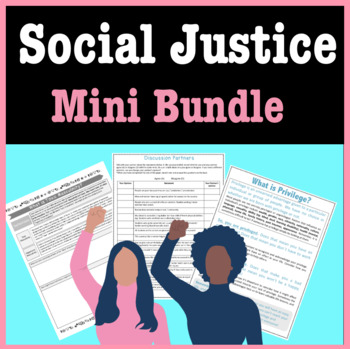 Preview of Social Justice Activities Mini Bundle: Racism, Privilege, Black Lives Matter