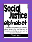 Social Justice Alphabet for Empowering Students and Inclus
