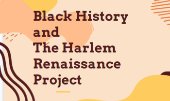 Preview of Social Justice: Black History and Harlem Renaissance Literature Project