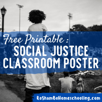 Preview of Social Justice Classroom Poster