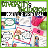 Diversity and Inclusion Prompt Cards K-6 | Social Justice 