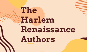 Preview of Social Justice: Harlem Renaissance Authors Questions (Google ready!)