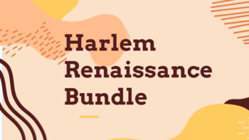 Preview of Social Justice: Harlem Renaissance Bundle (Google ready!)