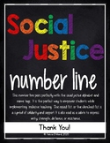 Social Justice Number Line for Empowering Students