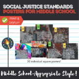 Social Justice Standards Posters for the Middle School Classroom