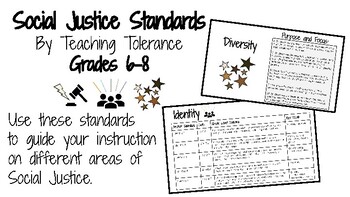 Preview of Social Justice Standards by Teaching Tolerance - Grade 6-8 (PDF)