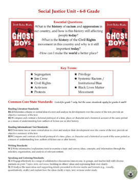Preview of Social Justice Unit-Ghost Boys