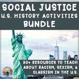 Social Justice United States History Activities BUNDLE: Pr