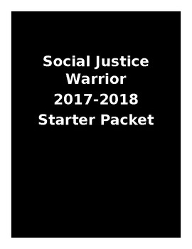 Preview of Social Justice Warriors Class Theme Packet