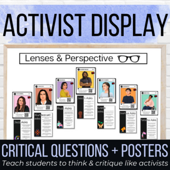Preview of Social Justice and Activism: Critical Lenses and Thinking Posters Bundle