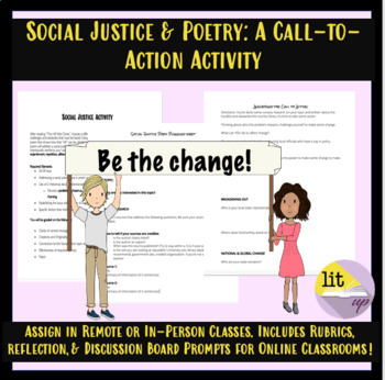 Preview of Social Justice, Poetry, Research,  & Activism High School (Remote/In-Person)