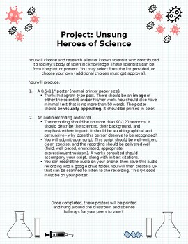 Preview of Social Justice in Science: Unsung Heros Project