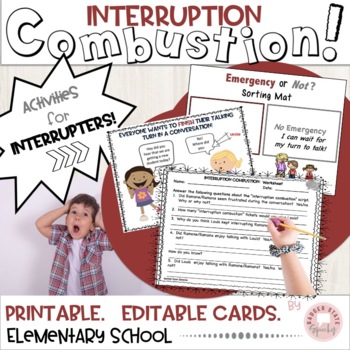 Preview of Social Language Interrupting Conversation Lessons Activities Speech Therapy