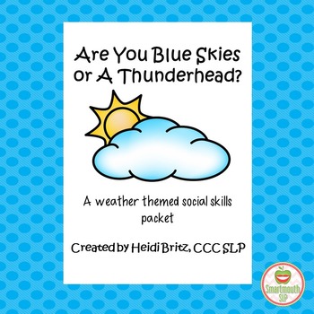 Preview of Social Skills Weather Spring