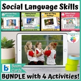 Social Language Skills Boom Cards™ Bundle Speech Therapy Social Emotional SEL