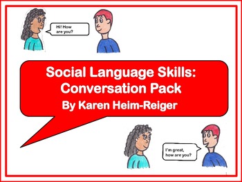Preview of Social Language Skills: Conversation Pack